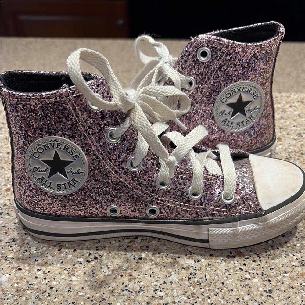 Converse All Stars | Sparkle High-Top Sneakers | youth size 12